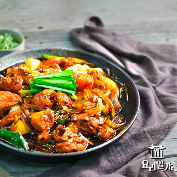우주스토어,요리일가 달콤 짭짤 국내산 간장 찜닭 500g 2인분 x 2팩