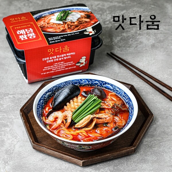 우주스토어,맛다움 해물짬뽕 680g x 4팩