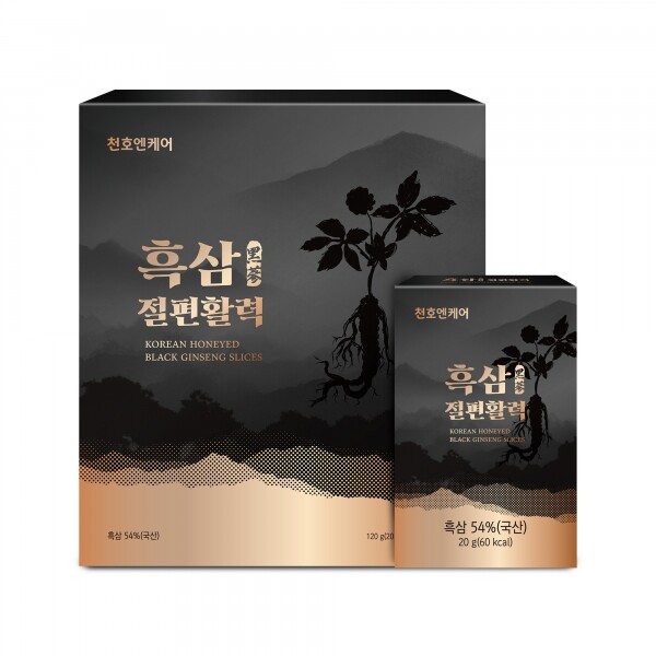 우주스토어,[1+1][천호엔케어]장윤정 천호엔케어 흑삼절편활력 (20g x 6개입)