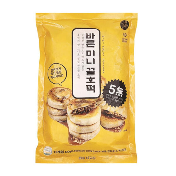 우주스토어,바른 미니꿀호떡 35g 12개입 x 3박스(총 36개입)
