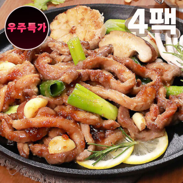 우주스토어,잡내 NO 우리집이 소막창 맛집 소막창 180g x 4팩(마늘맛,매운맛)